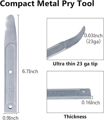 4140 pry tool, trim removal pry tool, panel removal tools for auto trim, Car Trim Removal pry Tool Kit, interior door trim pry tool, panel popper tool, metal pry bar for automotive Planes in Kuwait