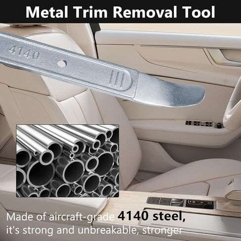 4140 pry tool, trim removal pry tool, panel removal tools for auto trim, Car Trim Removal pry Tool Kit, interior door trim pry tool, panel popper tool, metal pry bar for automotive Planes in Kuwait