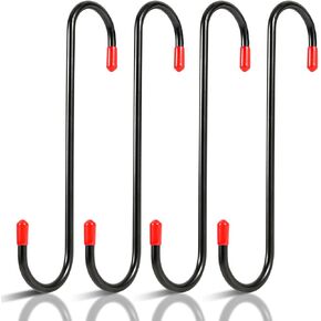 Brake Caliper Hanger Hooks with Rubber Tips, Car Repair Automotive Tools for Braking, Axle, Bearing, Suspension Work (4 Pack Brake Caliper Hangers)