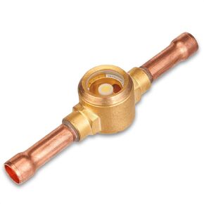 Sight Glass, Moisture Liquid Indicator, 1/4'' SAE Fitting, HVAC Tool for Air ConditioningRefrigeration