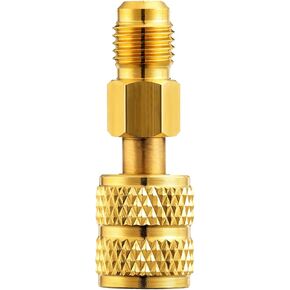 محول Chinco 2 PCS R410A لـ MINI SPLIT SPLICTAGE ADAPTER PATTING مع صيغة كشقة 5/16 بوصة الإناث مقرن سريع إلى 1/4 بوصة من الذك