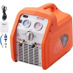 VEVOR PORTABLE 3/4 HP MACHENT SORGERANT ، آلة استرداد التيار المتردد لمبردات البخار السائل ، آلات الاسترداد ذاتية التنظيف HVAC لتكييف الهواء (120 فولت 60 هرتز)
