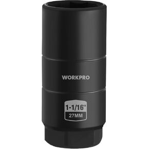 مقبس مستشعر ضغط زيت Workpro ، مقبس مفتاح ضغط الزيت المهني للسيارات 3/8 "محرك X 1" و 1-1/16 "