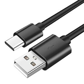 كابل USB C للشاحن لـ Anker Soundcore Life P2 P3 A1 Q45 Q35 Q30 Q10 سماعات الرأس Liberty 4 ، P3i ، Air 2 ، A40 ، 3 Pro Earphones ، USB A to type c -presection cable (1M)