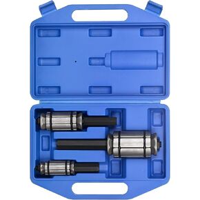 3Pcs Exhaust Pipe Expander Set 1-1/8" to 3-1/2", Tail Pipe Expander Tool Set, Muffler Pipe Expander Set with Case Compatible with Most Vehicles and Trucks