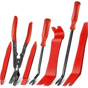 Keze 3 Pcs Auto Clip Pliers Set and Fastener Remover,Car Trim Rivet Removal Pry Tool Repair Kit with Storage Bag for Automotive Door Panel,Upholstery,Dashboard,Plastic Fasteners
