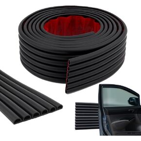 Garage Wall Protector, Strong Self-Adhesive Rubber Bumper Protectors for Car SUV Doors, Anti-Scratch and Waterproof Garage Wall Strip, 2.75in x 9.84ft (White)