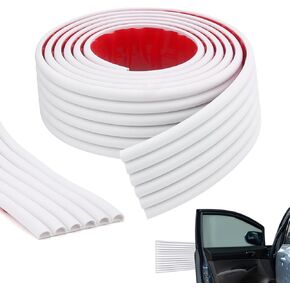 Garage Wall Protector, Strong Self-Adhesive Rubber Bumper Protectors for Car SUV Doors, Anti-Scratch and Waterproof Garage Wall Strip, 2.75in x 9.84ft (White) in Kuwait