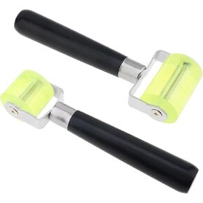 2pcs Auto Car Audio Sound Deadening Application Roller for Noise Filter Pads/Heat Abatement Mat/Wallpaper, Silicone Noise Insulation Seam Rolling Wheel