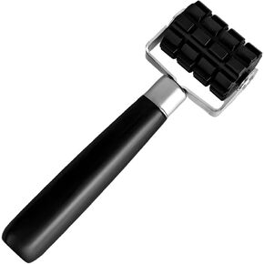 1 PCS Sound Deadening Car Seam Roller, Silicone Car Sound Deadening Application Wheel Roller, Seam Roller Equipped Smooth Handle for Heat Insulation Mat Wallpaper Application (Large Black-1PCS) in Kuwait