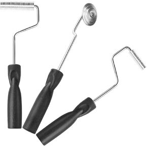 مجموعة أدوات أسطوانة الألياف الزجاجية ، 3pcs أداة مجداف الألياف الزجاجية راتنجات الراتينج الأسطوان