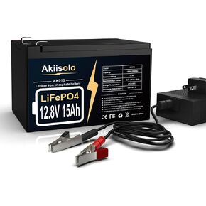12V 15ah Lithium Battery LifePo4 Deep Cycle Battery ، ما يصل إلى أكثر من 8000 دورة قابلة لإعادة الشحن مع شاحن ، بطارية ليثيوم 12 فولت للبحث عن الأسماك ، عجلات الطاقة ، سكوتر التنقل ، الإضاءة والمزيد in Kuwait
