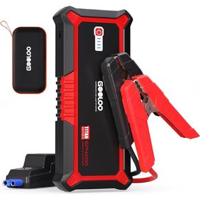 GOOLOO GP4000 Jump Starter 4000A Peak Car Starter (All Gas,up to 10.0L Diesel Engine) SuperSafe 12V Lithium Jump Box,Auto Battery Booster Pack,Portable Power Bank with USB Quick Charge and Type C Port
