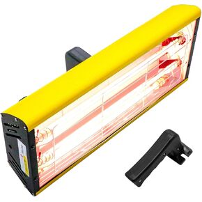 Datouboss Infrared Paint Paint Lamp 2000w Shortwave Infrared Paint Lamping Dryer 110V (2000W + Time Switch)