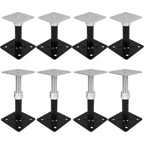 Screw Jack, 8 pcs Floor Jacks,Floor Straightener,Adjust Supports, Lift Supports, Level Supports, Adjustable House Jack for The Floor, Post 5" to 8"
