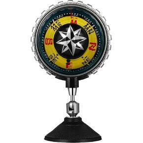 Milisten Compass for Boats Cars Dashboard Compass Ball مع كوب الشفط أداة تنقل وظيفية أنيقة لسهولة التثبيت القابلية للقراءة التلقائي التلقائي