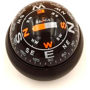 KanPas Dashboard Compass Ball with Double Dials for Cars Boats