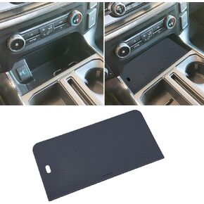 Center Console Compartment Cover Compatible with 2021 2022 2023 2024 2025 Ford F150 & 2022 2023 2024 F150 Lightning XLT Accessories, Console Organizer Panel Lid with USB Hole