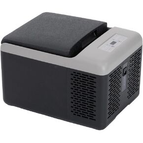 Alpicool C9PT Portable Car Freezer Cooler, 12 Volt Car Refrigerator, 10 Quart Fast Cooling, with 12/24V DC and 100-240V AC for Outdoor, Camping, RV, Truck (Black&Grey)