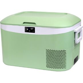 Car Refrigerator Portable Car Fridge 12V Refrigerator 23 Quart (22 Liter) Freezer Compressor Cooler 12V/24V DC 110～240 V AC for Outdoor Camping Travel Home Use -18℃~+15℃ (Blue) in Kuwait