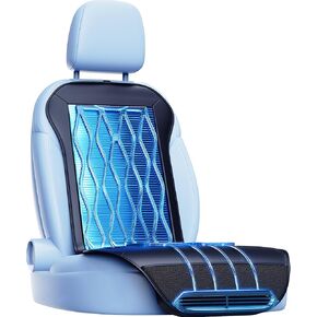 2025 Upgraded Semiconductor Ventilated Cooling Car Seat Cover(Front Seat),12V-24V Cooling Car Seat Cushion with 3 Temp Modes,Universal Fit for SUV/Truck Accessories(Ice-Core Black)