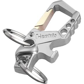 فتحات زجاجة سلسلة مفاتيح Heaphis Heavy Duty ، وسلاسل مفاتيح سيارة Carabiner للرجال والنساء
