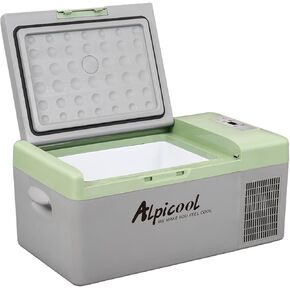 Alpicool C9PT Mini Portable Freezer, 12 Volt Car Refrigerator, 10 Quart Fast Cooling, with 12/24V DC and 100-240V AC for Outdoor, Camping, RV, Truck, Boat