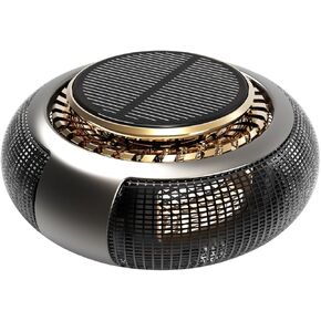 Smart Car Air Freshener Diffuser,Solar Powered Rotating Aroma Diffuser For Vehicle,Car Accessories,Automotive Aromatherapy Ornament(Black,Cologne) in Kuwait