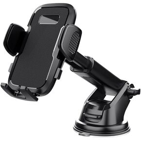 Car Cell Phone Holder for Dashboard, Universal Phone Mount with Suction Cup for Car, Compatible with iPhone/Android