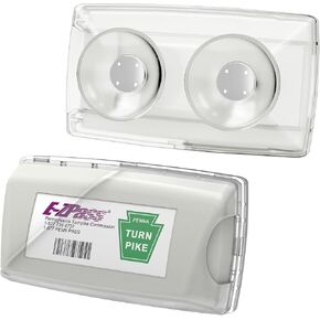 Zeyitian Ez Pass Holder Clear 1 Pack - Super Strong Suction Cups for Windshield, Toll Pass Transponder Holder for EZ Pass/iPass