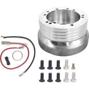 Universal 5 & 6 Hole Teenering Wheel Hub Adapter متوافق مع GMC Truck Pickup 1969-1994 (Black)