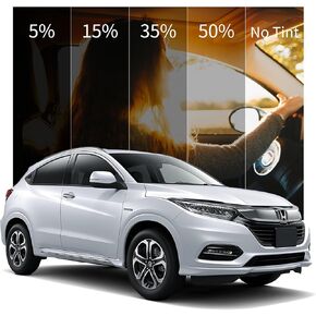 [تم ترقيته] 15 ٪ من النافذة السيراميك للسيارة للعائلة ، 99.7 ٪ UV 96 ٪ IR SUN HEAT FLOCKING ، HD One Way One Privacy Window Film ، Anti Wlar