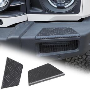 Front Bumper Guards Pads End Caps Cover Insert Compatible with Ineos Grenadier 2020-2024 Aluminum Alloy Black Heavy-Duty Modular Front Bumper Guard Pedal Auto Accessories