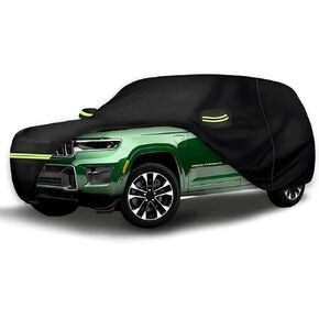 Waterproof Car Covers for 2010-2025 Jeep Grand Cherokee (Black) Custom Heavy Duty Waterproof All Weather Protection Outdoor