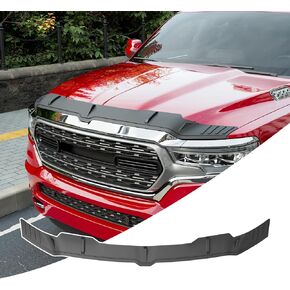 واقي هود متوافق مع 2019-2025 دودج رام 1500 Hood Deflector TPE Hood Shield بديل لعام 2019-2023 2024 2025 Dodge RAM 1500 ملحقات