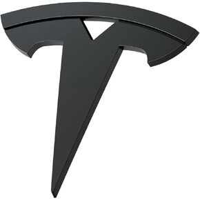 Spigen Front Emblem Logo Full Cover Sticker Designed for Tesla Model 3 2025/2024 Refresh (Highland) - Black