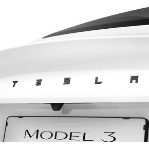 شعار الشعار الخلفي الشعار الشعار ملصق كامل الغطاء المصمم ل Tesla Model 3 2025/2024 Refresh (Highland) - Black