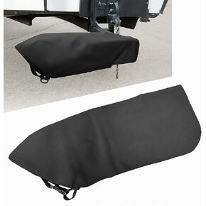 Heavy-Duty Marine Grade Black Chloroprene Rubber Tow Bar Cover Storage Bag, Universal Fit for Motorhome Mounted Tow Bars (24x9.8x7.1 Inch), Towbar Cover Bag Accessories Stroage Drawbar
