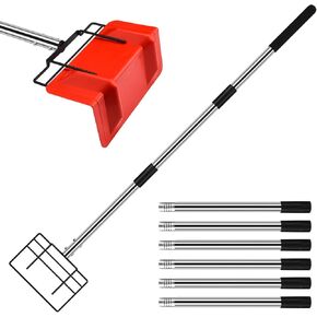 GADFISH 8 Ft Edge Protector Extension Handle, Board Corner Protector Extension Pole for v Shaped Edge Corner Guards, Compatible with Various Edge Protector Flatbed, Detachable Spiral Rod, Handle Only