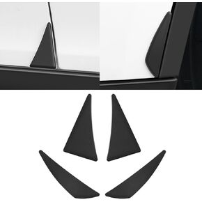 Car Front Rear Door Corner Bumper Guards Strip for Tesla Model Y 2021-2024 Exterior Accessories Black
