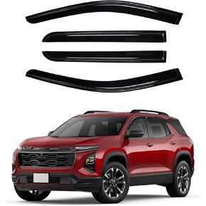 Window Visors Rain Guards for 2025 Chevrolet/Chevy Equinox Accessories, Outside-Mount Side Window Wind Deflectors Vent Visors Shades Rainproof 4PCS