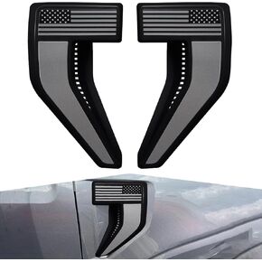 Fender Vent for F150 2021-2024 Fender Emblems Front Fender Badge Side Cover للملحقات F150 XL XLT Limited Platinum ، زوج واحد (21F150-READ-LED)