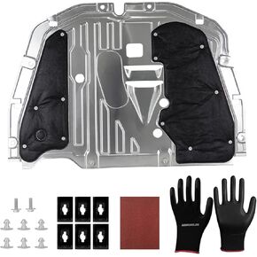 74110-TBA-A00 Engine Splash Shield with mounting Screws Gloves and Sand Paper Compatible with Honda Civic 2016 2017 2018 2019 2020 2021,Replace:74112-TBA-A00 90674-TY2-A01