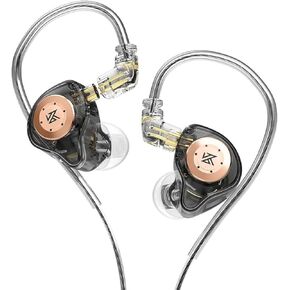 Kinboofi KZ EDX PRO IEM Headphones 10mm Dual Magnetic Circuit Dynamic Driver Hearphones, KZ Earphones 1DD Deep Bass Earbuds with Removable C Pin Cables for Running (Cyan, No Mic)……