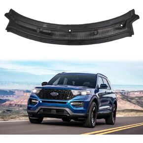 BB5Z-78022A68-AA Wiper Cowl Grille Presenting Top Lase Ford Explorer Base 3.5 3.7 2.0L 2.3L 2011-2019# BB5Z78022A68AA BLACK FORTHIELD TOP GRILLE
