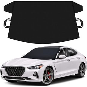 Windshield Cover for Ice and Snow | Snow, Ice, and Frost Protection Car Windshield Cover (69x42 inches) | All-Weather Car Snow Cover for Sedans, SUVs, and Hatchbacks