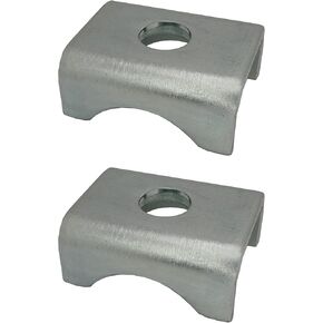 A.A Trailer Axle Spring Perch Seats for 1-3/4" Round Tube Mount Pad, Fits 2000 lb & 2200 lb, Steel Weld On (2 Pack)