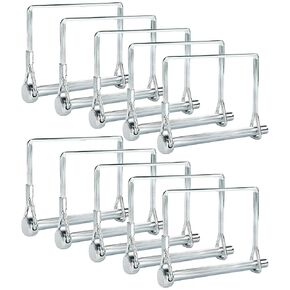 Pack of 10 Trailer Pins – 2-3/4" x 1/4" (L x W) – Featuring PTO Pins, Lock Pins, Trailer Hitch Pins, and Shaft Locking Coupler Pins for Farm Trailers Towing, Lawn Equipment and Hitches