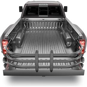 Truck Bed Extender, Aluminum Retractable Tailgate Extender, 49"-61" Adjustable Length, Drill Required, Fits for Toyota Tacoma, Nissan Frontier, Chevy Colorado, GMC Canyon, Maverick, Santa Cruz