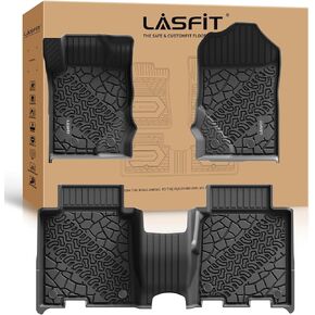 LASFIT Bed Mat(5.5ft,67.1in) for Ford F-150 2015-2025| F150 Lightning 2022-2025(Not for Pro Access Tailgate or Bed w/Side Storage) All Weather Protector TPE Truck Bed Liner Durable Easy Clean-Black